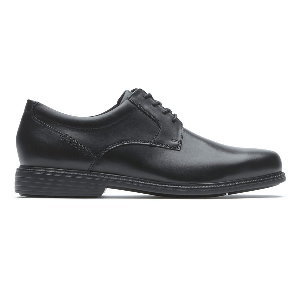 Rockport Mens Charles Road Plain Toe - Oxfords Black - BXW417039